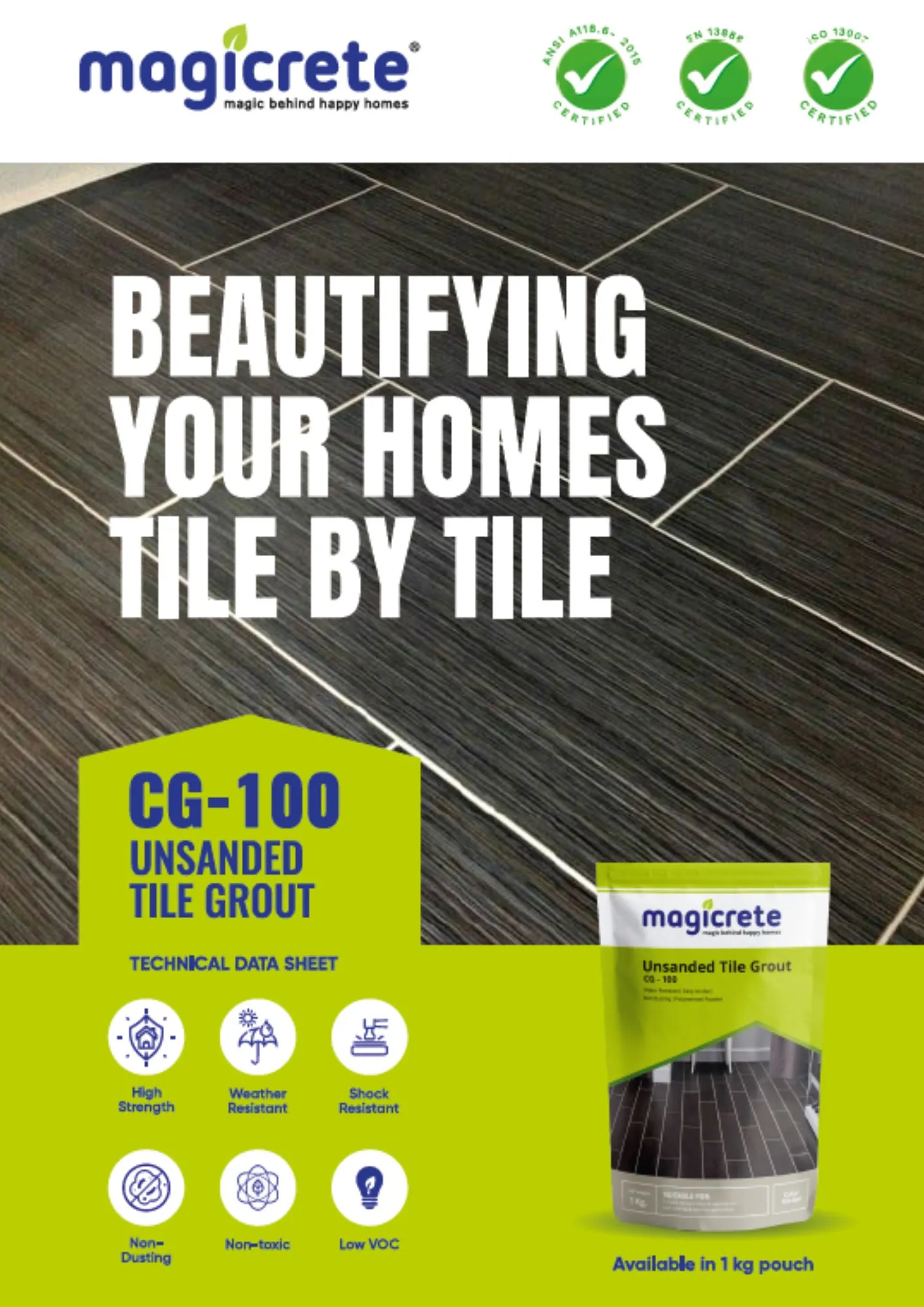 CG-100 Tile Grout CG-100 Tile Grout
