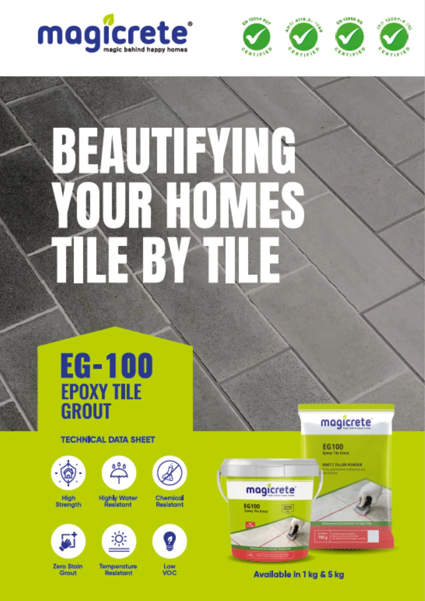 EG-100 Tile Grout EG-100 Tile Grout