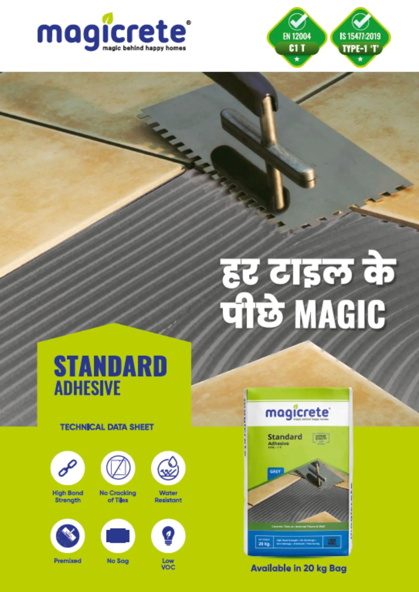 Standard Tile Adhesive Standard Tile Adhesive
