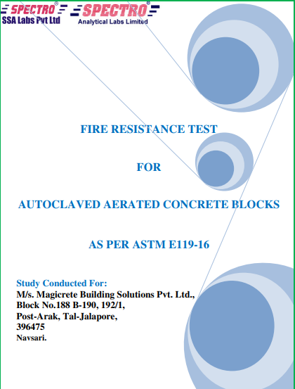 AAC Blocks Fire Test Report AAC Blocks Fire Test Report
