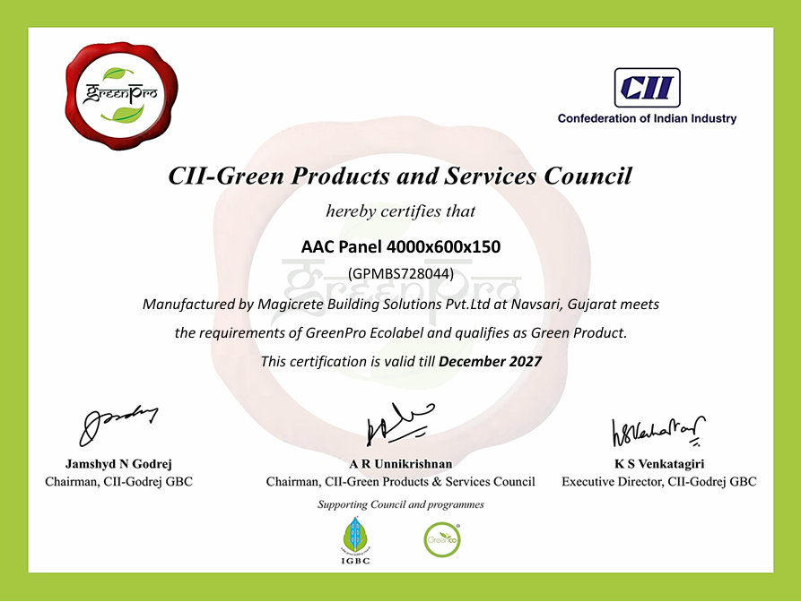 Green PRO - AAC Wall Panel (Navsari)