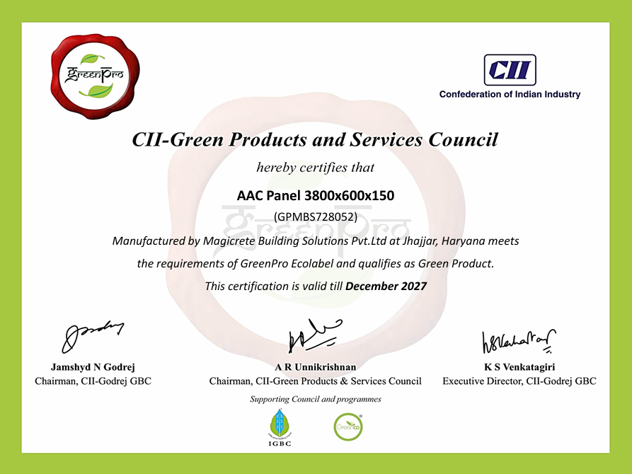 Green PRO - AAC Wall Panel (Jhajjar)