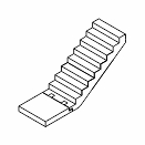 Stair flight to Landing Slab