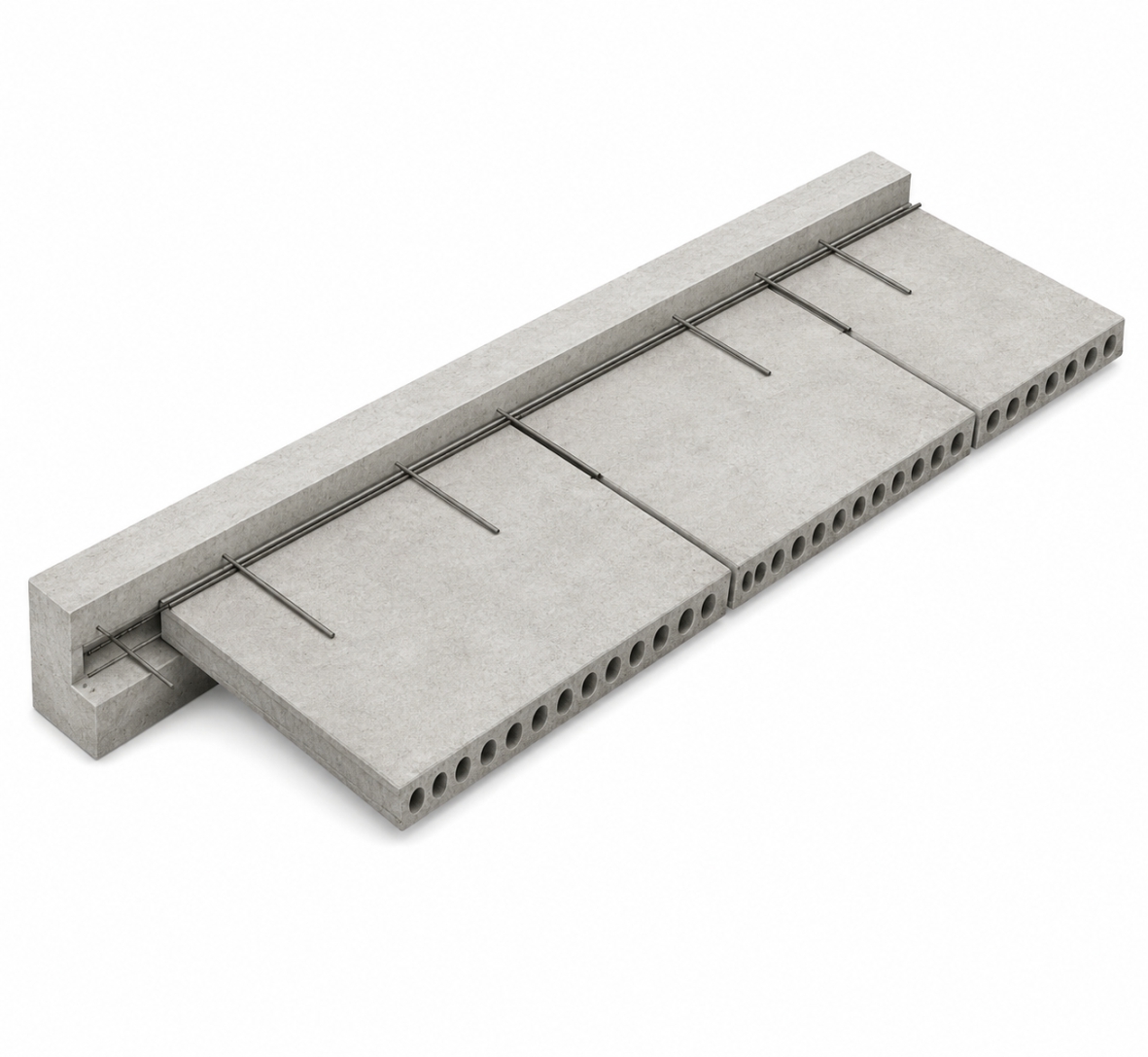 Beam to Hollow Core Slab