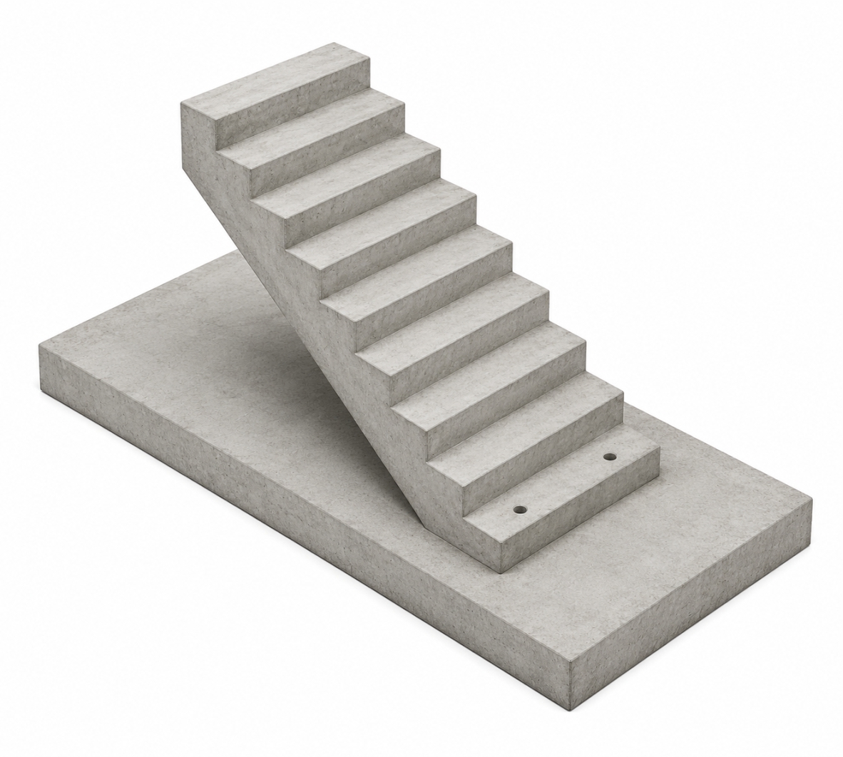 Grade Slab to Precast Stair